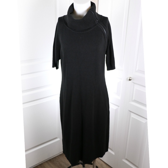 calvin klein turtleneck sweater dress